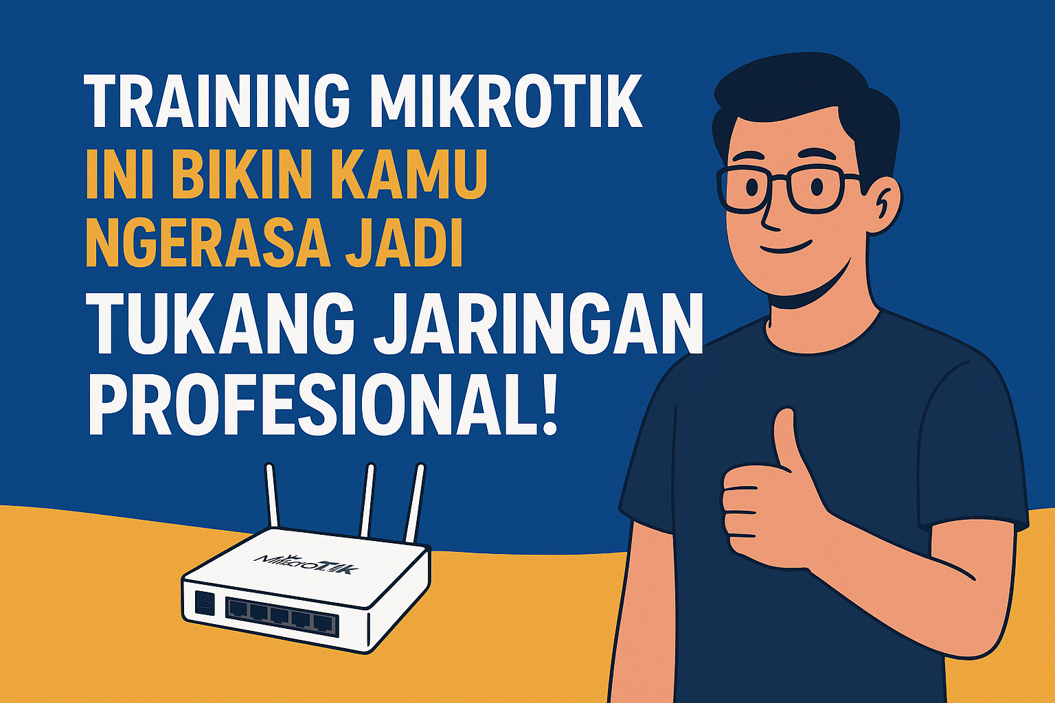 Training MikroTik Ini Bikin Kamu Ngerasa Jadi “Tukang Jaringan Profesional”!